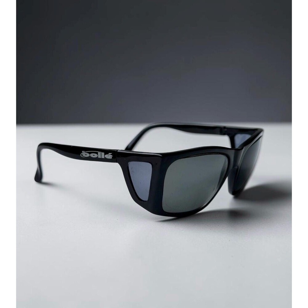 Vintage Bolle France Shield Sunglasses Frames Black 711 17111001038